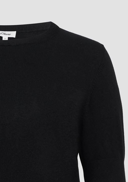 Produktbild S.Oliver Strickpullover Kurzärmeliger Strickpullover aus Viskosemix (44)