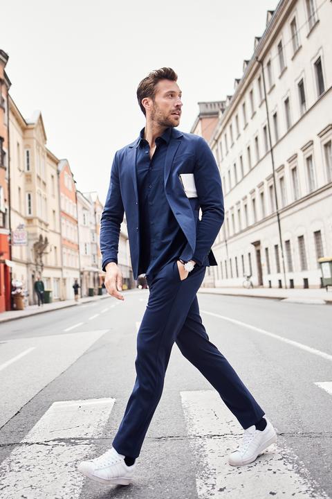 Immagine prodotto JP1880 Camicia basic dalla vestibilità moderna con FLEXNAMIC® e colletto ad apertura inglese (L)