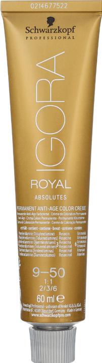 Image du produit Schwarzkopf Professional Igora Royal Absolutes Couleur permanente Crème (Blond)