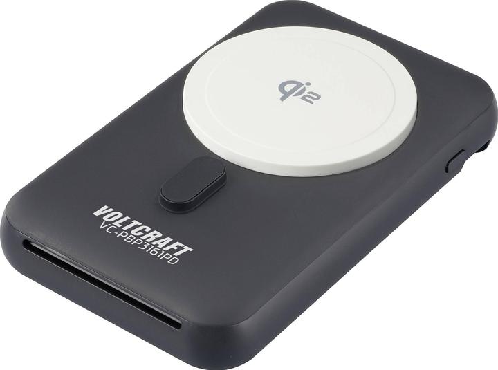Produktbild Voltcraft VC-PBP3161PD Wireless Powerbank 10000 mAh Qi Wireless Charging Li-Ion (10000 mAh, 15 W)