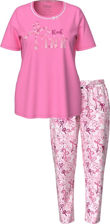Produktbild Ulla Popken Pyjama, Schleifen, Rundhals, Halbarm, Taschen (58)