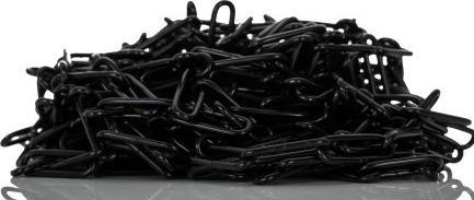 Actual product image RS PRO Link Steel Chain Link, Black, 10m (10 m)