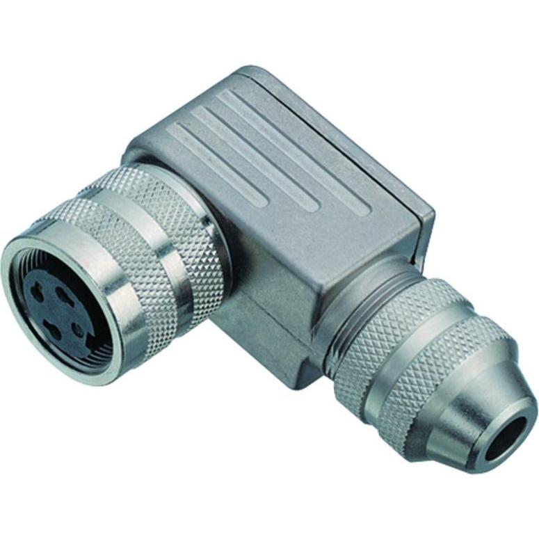 Schubiger Serie 423 7 pole M16 female connector, Elektronikkabel + Stecker, Silber