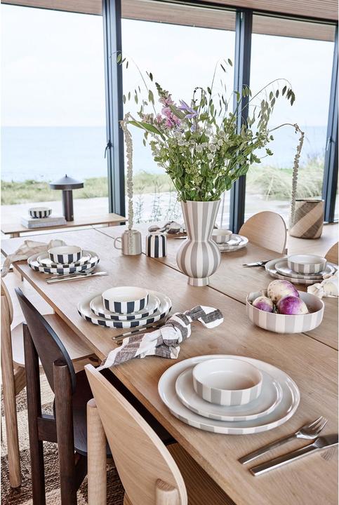 Immagine prodotto OYOY Living Vaso Toppu 28 cm, grigio/bianco (1 x, 20 x 20 x 35 cm, 14 l)