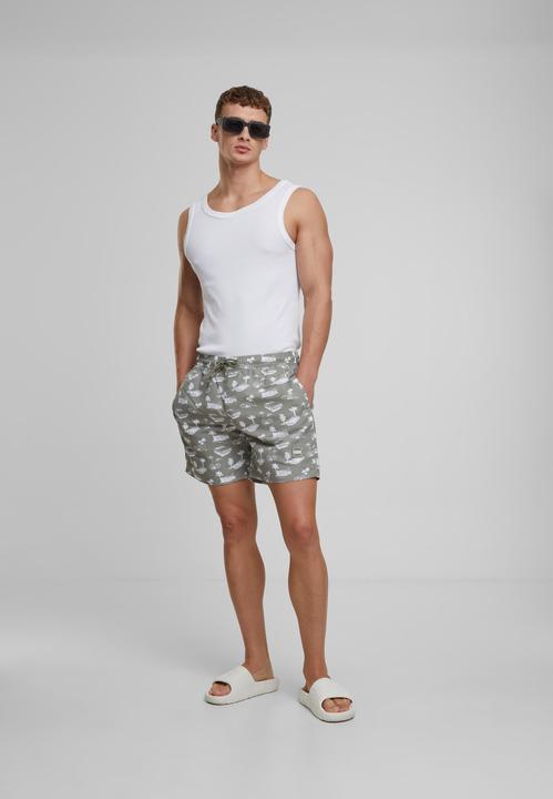 Actual product image Urban Classics Pattern Swim Shorts - 4984 (4XL)