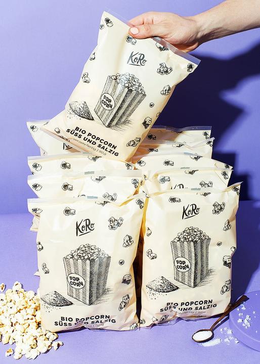 KoRo Verzehrfertiges Bio Popcorn mit Zucker und Salz (900 g)