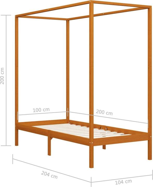 Produktbild vidaXL Bettgestell (100 x 200 cm)