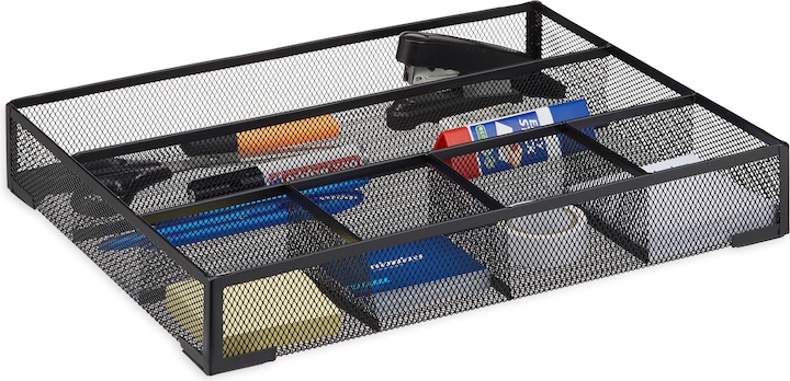 Actual product image Relaxdays 6 Compartment Desk Organizer