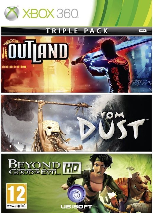 Actual product image Ubisoft Microsoft Triple Pack: Beyond Good & Evil + Outland + From Dust, Xbox 360 (Xbox 360, EN)