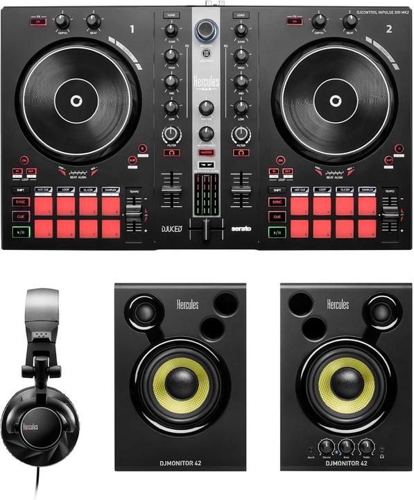Image du produit Hercules Contrôleur de mixage DJ Essentials Kit retail