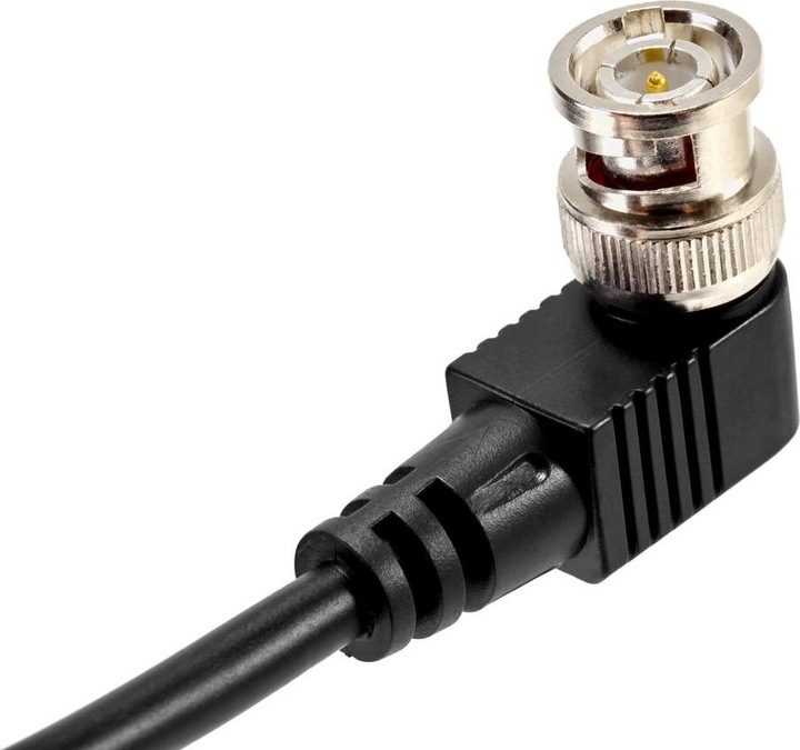 Actual product image Roko S1133A SDI spiral cable with right-angle plug (100cm) (1 m)