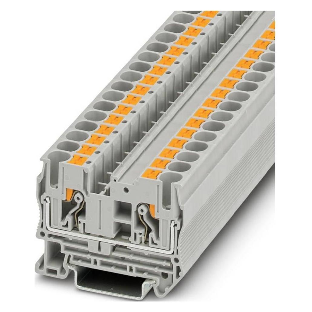 Phoenix Contact Reihenklemme Push-in, Elektronikkabel + Stecker, Grau