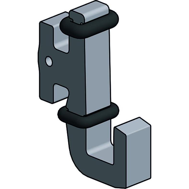 Längle Glas-System, Möbelausstattung, Unterer Halter LÄNGLE AL-WALL LITE TWIST U (1 Stk.)