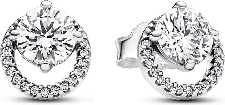 Image du produit Pandora Boucles d'oreilles Sparkling Round Halo (Argent massif)
