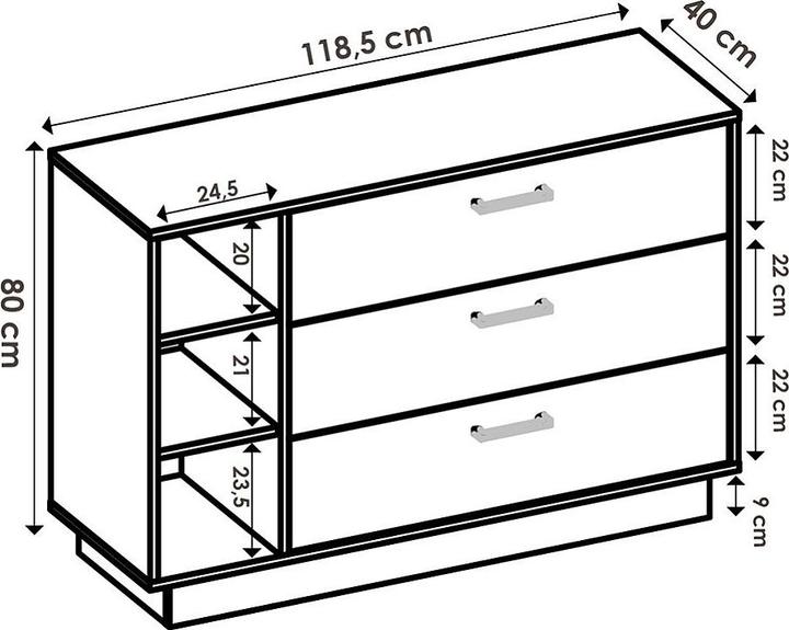 Image du produit Vente-unique Leandre (118.50 x 40 x 80 cm)