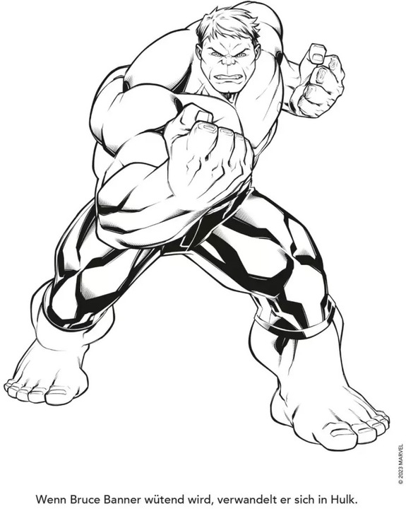 Actual product image Marvel Avengers: Heroes to colour in