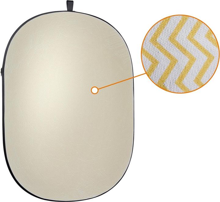 Actual product image Walimex 5in1 folding reflector set wavy, 102x168cm (Folding reflector, 102 cm)