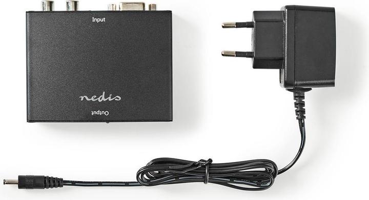 Image du produit Nedis HDMI T Converter VGA Female / 2X RCA femelle Sortie HDMIT 1 voie 1080p 1.65 Gbps Aluminium An