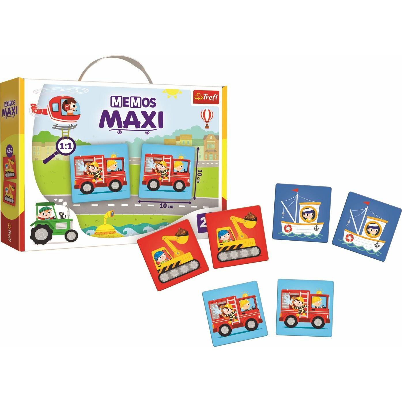 Thumbnail - Trefl Educational game for children Memos maxi Vehicles 02267 (Deutsch, Englisch)