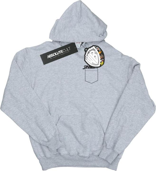 Produktbild Looney Tunes Daffy Duck Faux Pocket Kapuzenpullover Mädchen (152, 158)