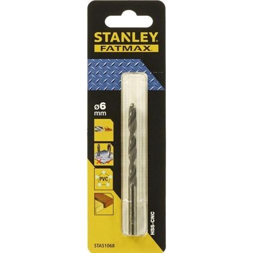 Stanley, Punta da trapano, PALLOTTOLA 6.0 KA. Lunghezza 93 mm (6 millimetri)