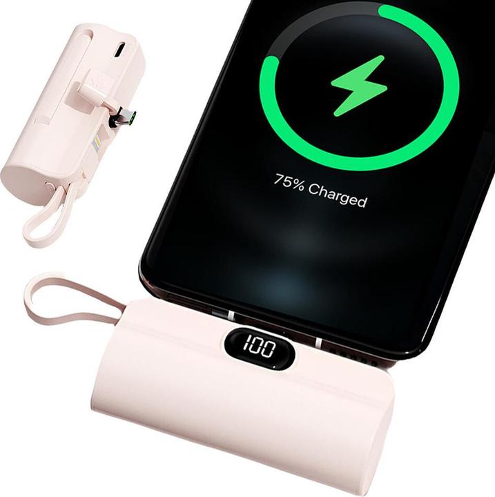 Ishiva UFUZON Mini Powerbank 5k mah-Rosa