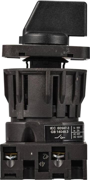 Produktbild Tru Components TC-LW40-20 C02/1C48I Nockenschalter 20 A 690 V 1 x 90 ° Schwarz