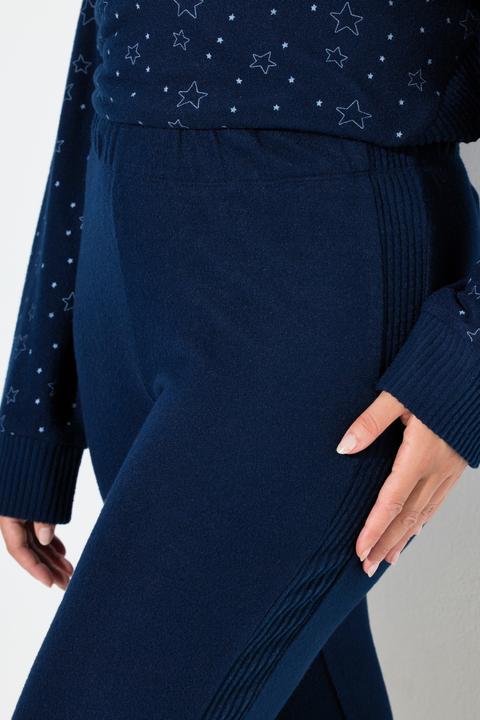 Image du produit Ulla Popken Legging loungewear, rayures latérales, ceinture élastique (42, 44)