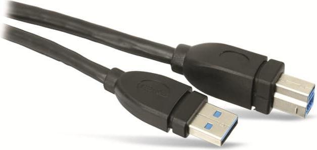 Produktbild Hama USB3.0 Anschlusskabel, A/B, 5m, schwarz (5 m, USB 3.2 Gen 1)
