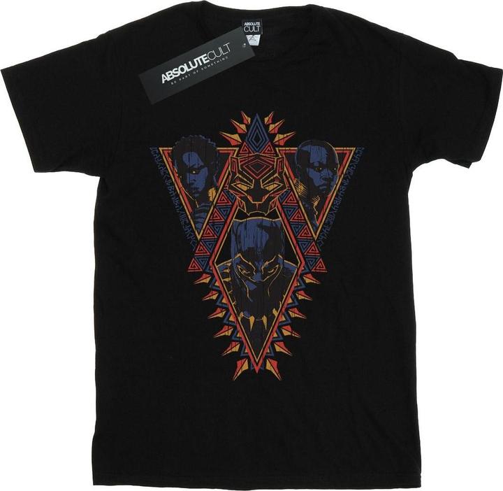 Produktbild Black Panther Tribal Heads Baumwolle Boyfriend TShirt (3XL)