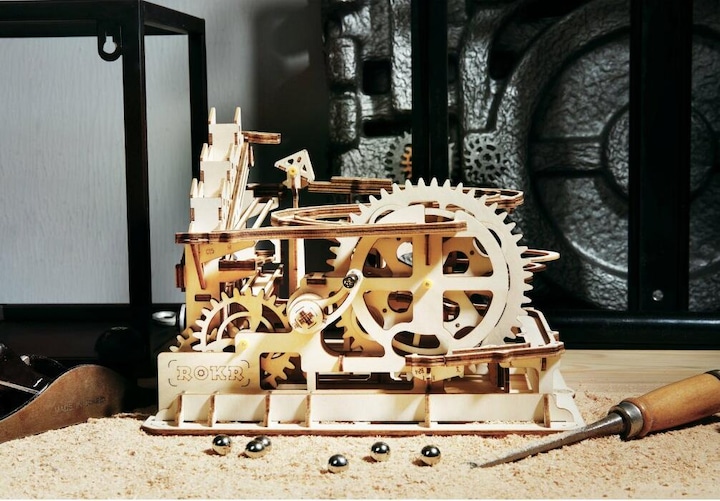 Produktbild Rokr Parkour Kugelbahn - 3D Holzbausatz