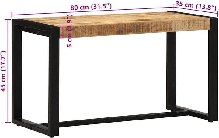 Image du produit vidaXL Bank (80 cm)