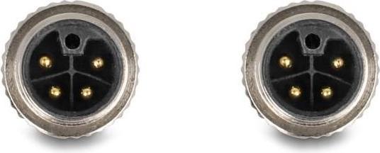 Actual product image Delock M12 cable L-coded 5 pin plug to plug PUR schl