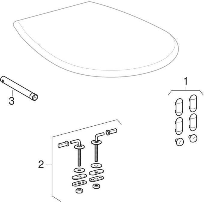 Image du produit Geberit Siège WC RENOVA universal manhattan