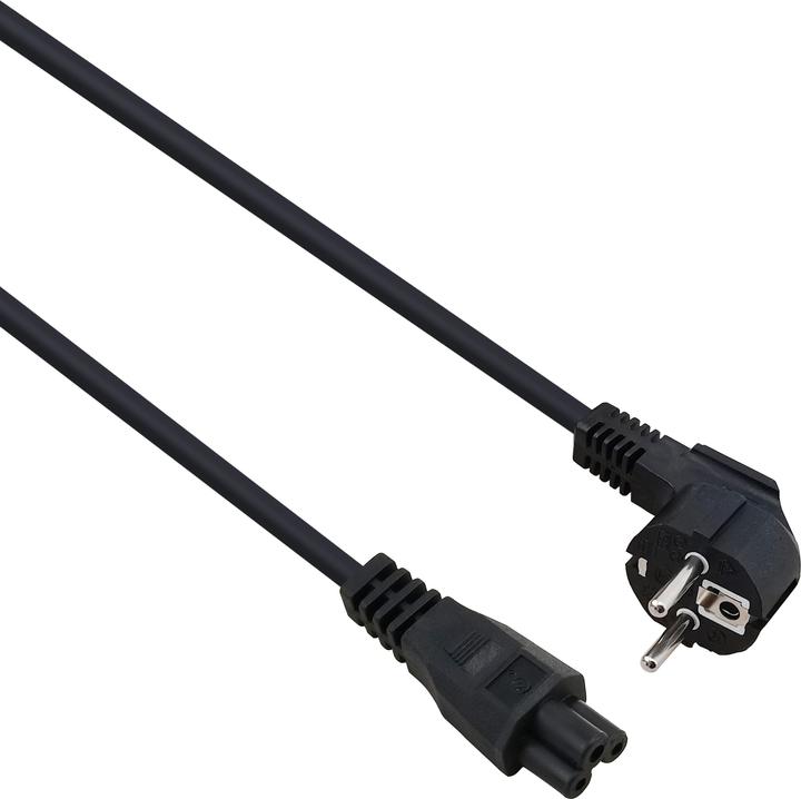 Image du produit Helos Câble d'alimentation CEE 7/7 coudé à IEC 60320 C5 droit (3 m)
