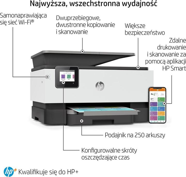 Produktbild HP OfficeJet Pro 9010e All-in-One Drucker (Tintenpatrone, Farbe)