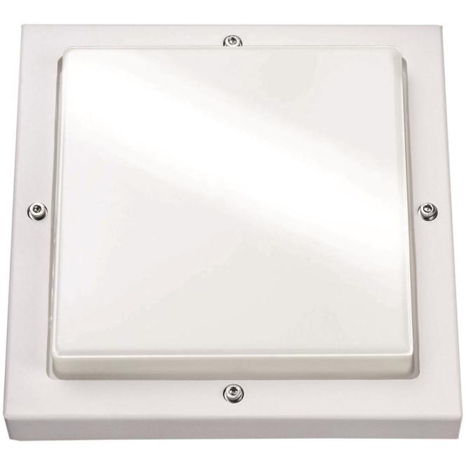 Eltropa, Wandleuchte + Deckenleuchte, LED-Wandleuchte Bassi weiss 611188 10W 580lm 3K IK10 IP65 m.Dae 240x240mm (580 lm)