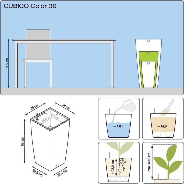 Produktbild Lechuza Cubico Color (29.50 cm)