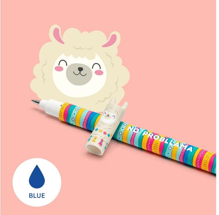 Actual product image Legami Roller Gel Pen Llama (Multicoloured, 1 x)
