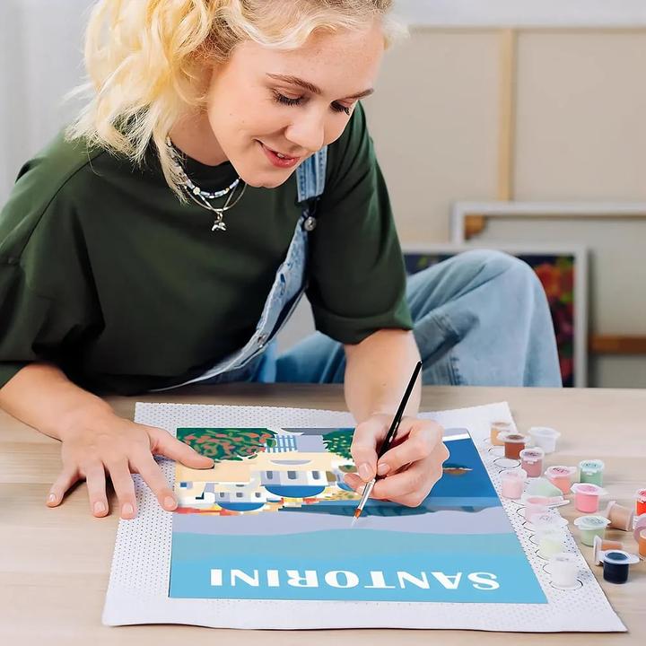 Produktbild Ravensburger CreArt - Malen nach Zahlen Shades of Santorini