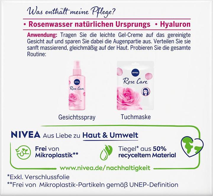 Produktbild NIVEA Rosenwasser Tagespflege (50 ml, Tagescreme)