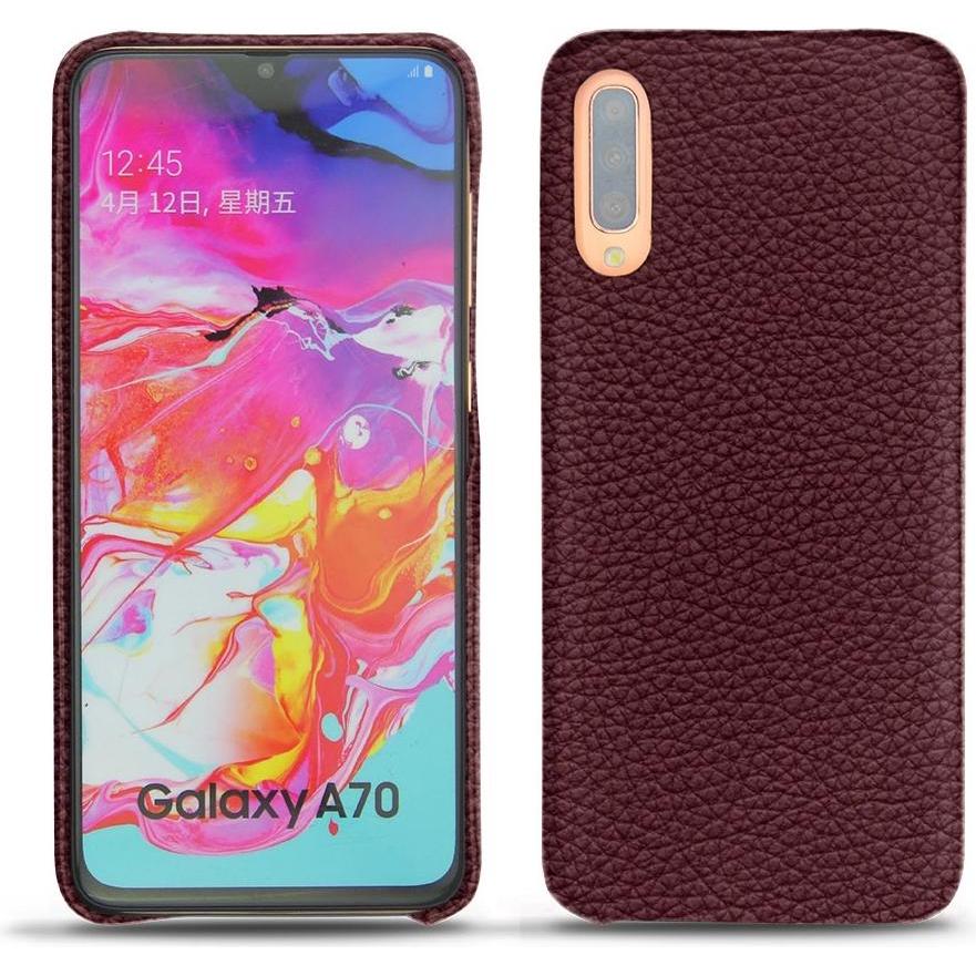 Noreve Lederschutzhülle (Samsung Galaxy A70), Smartphone Hülle, Violett