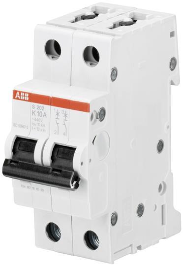 Actual product image ABB S202-K1 Automatic circuit breaker 1A per M compact 2-pole