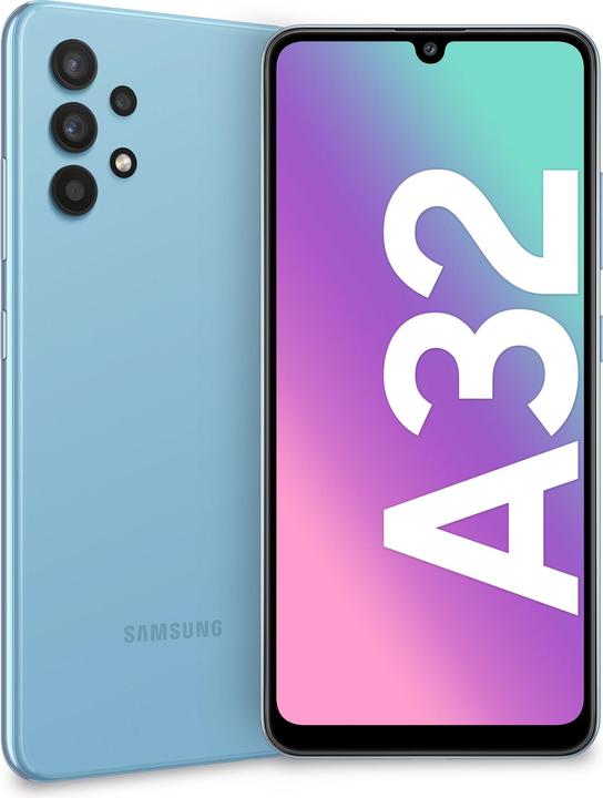Produktbild Samsung Galaxy A32 EU (128 GB, Awesome Blue, 6.40", Dual SIM, 64.14 Mpx, 4G)