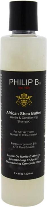 Image du produit Philip B. Shampooing doux et revitalisant au beurre de karité africain (220 ml, Shampoing liquide)