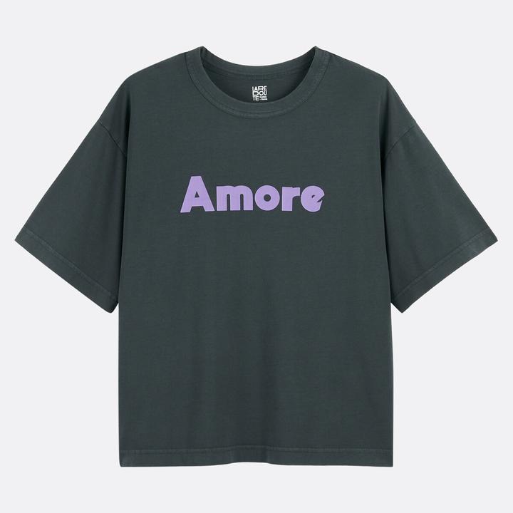 Actual product image La Redoute Collections T-Shirt mit Schriftzug und rundem Ausschnitt (XXL)