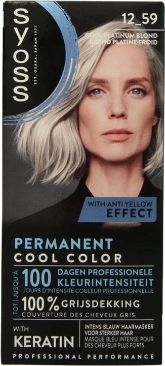 Syoss Colors Cool Blonde 12.59 Cool Platinum Blond Hair Color