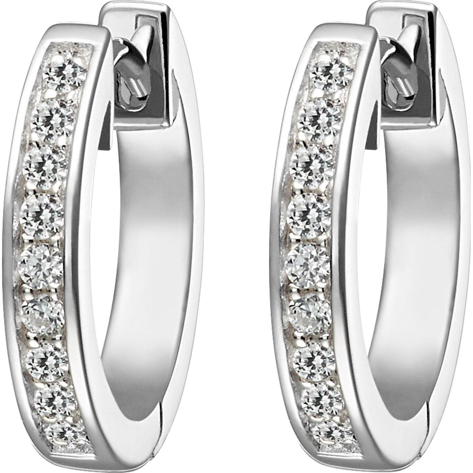 Jette, Ohrringe, Creolen ENDLESS, (925er Silber rhodiniert)