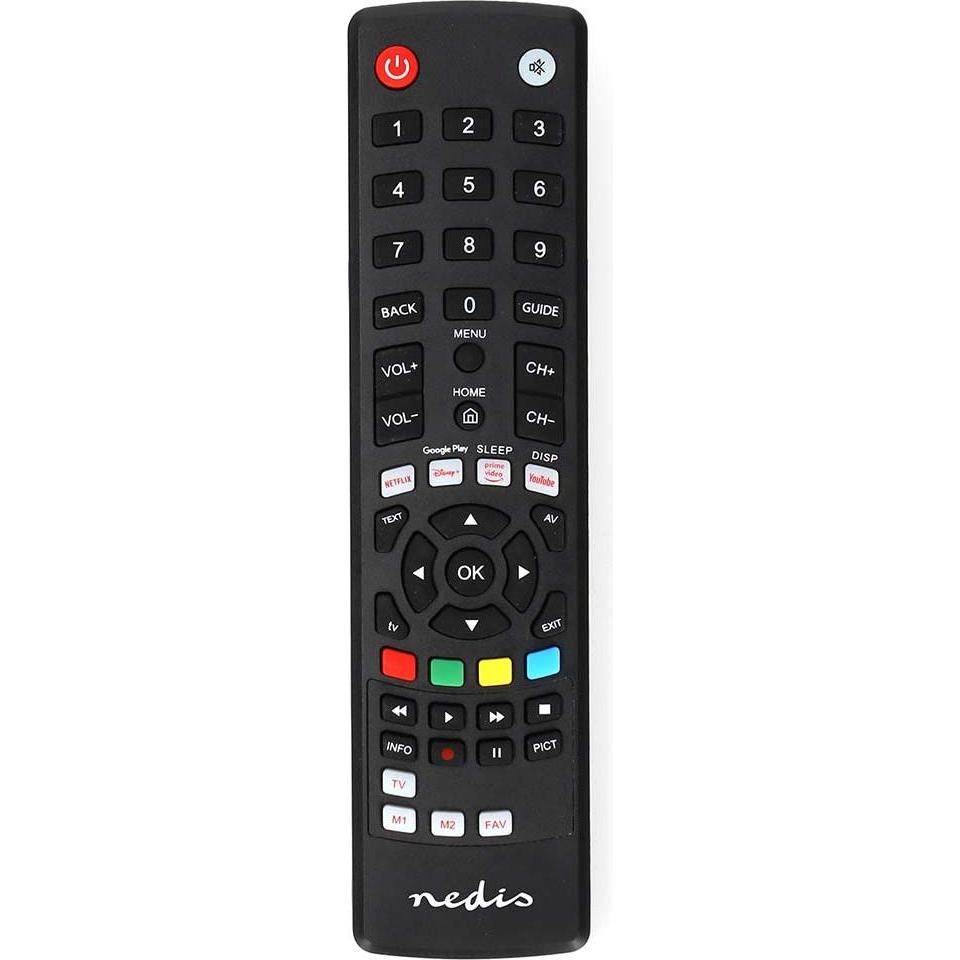 Nedis Universal-Fernbedienung Vorprogrammiert 1 Gerät Amazon Prime / Disney + Button / Google (Universal Fernbedienung, ...