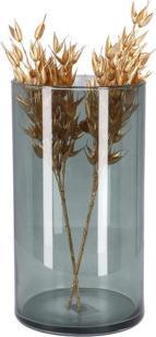 Actual product image Vase Levi Cylinder Dark grey Transparent H30 D16